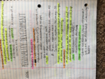 Personality notes week 10