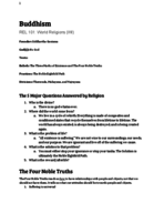 4/11/18 Buddhism Notes