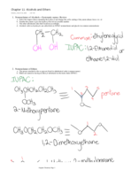 CHM 2210-Organic Chemistry 1-Week 13 Notes