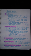 Astronomy 101//Black Hole Notes