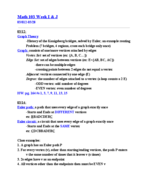 Math 103 Notes Week I & J