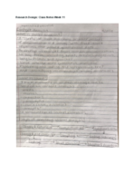 Research Design notes week 11