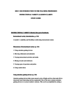 Educ 1301, study guide 