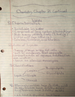 Chemistry 110, Week 10 Class Notes