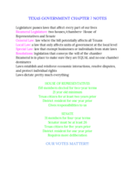 Texas Government Week 7 Notes