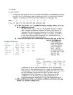 BA 2120 WEEK 14 CLASS NOTES/EXAMPLES
