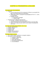 ISM CHAPTER 13 NOTES