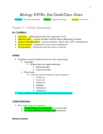 Biology Week 9 Notes