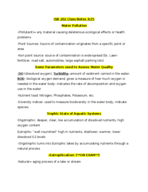 ISB 202 Week 9 Class Notes