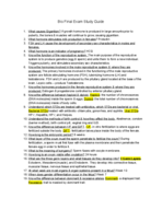 Bio Final Exam Study Guide