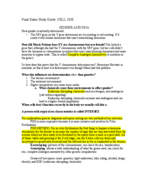 Final Exam Study Guide CELL 1030