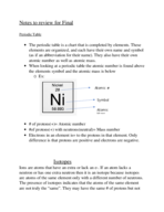 Chemistry II Final Exam