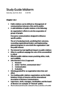 Study Guide Chapters 1 & 2