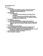 Managerial Accounting Final Exam 