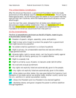 Vasu Kudumula               Federal Government Ch.2 Notes                        