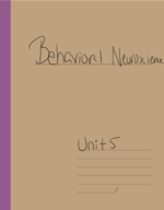 Behavioral Neuroscience Unit 5 