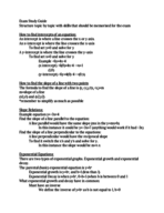 Exam 4 study Guide