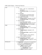 KINE 4260, Practical Review