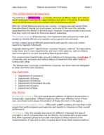 Federal Government Week 5 Notes