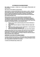 Macro Economics week 1