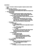 Animal Behavior 