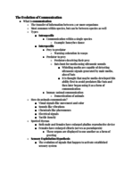 EEB 100 Week 7 Notes