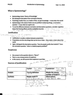 PHL 233, First week notes 