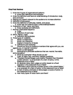 Public Speaking Study Guide