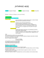 How to Read a Journal Article