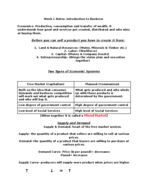 Intro. To Business Notes Week 1