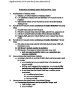Foundations of Criminal Justice Week 1 Day 1 Notes