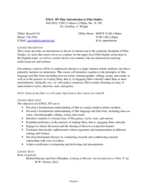 ENGL 307 Syllabus