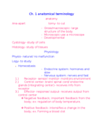 Anatomy week 1 notes