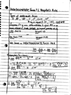 Indeterminate Forms & L’Hospital’s Rules
