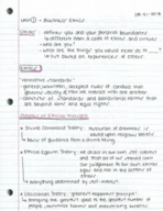 LES305- DR. KORETZ. WEEK 1: BUSINESS ETHICS NOTES