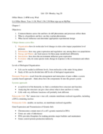Levels of Biological Organization