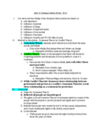 Intro to Criminal Justice Notes - 8/27