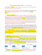 Final Chapter 1 Notes CSCI 70 A