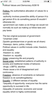 Political Science 001: Introduction to American Politics week 1 notes