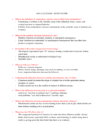 SOCA 232 EXAM 1 STUDY GUIDE