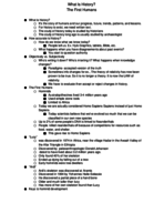 HIST 1001 Week 1 Notes