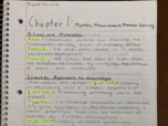 Chem Chapter One Notes 