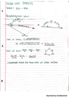 Statics Week 1 Class notes