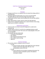 ATE 102 Unit 2: Cleaning and Corrosion General Notes I