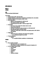 NTR 109/110 Week 1 Notes