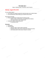 PSYC433 Week of Aug. 27th Notes