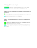PHL 2060- Philosphy Gym (In class Analysis) (p.1-8)