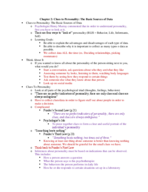 Chapter 2: Clues to Personality: The Basic Sources of Data