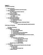 Psychology notes Week 1