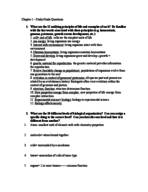 Introduction to BIO 1: study guide question chapter 1 